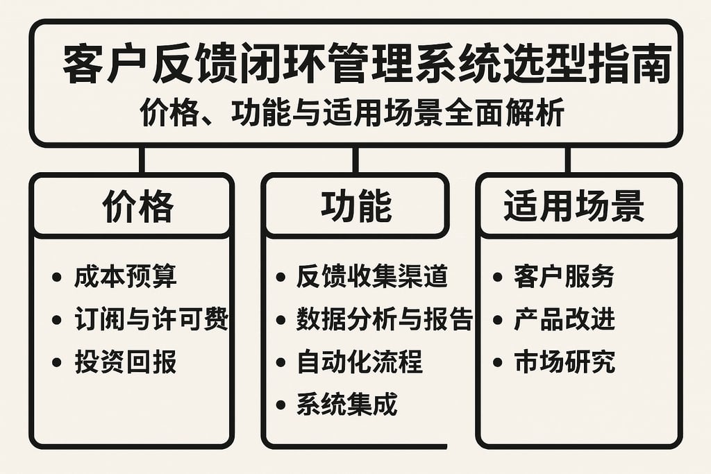 客户反馈闭环管理系统选型指南：价格、功能与适用场景全面解析