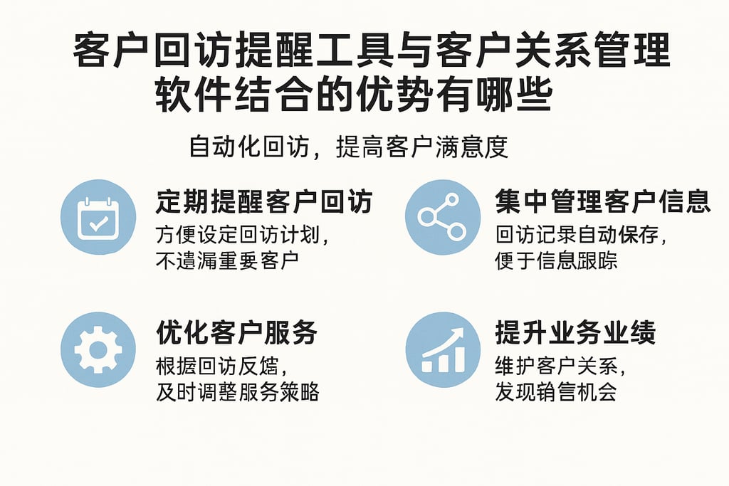 客户回访提醒工具与客户关系管理软件结合的优势有哪些