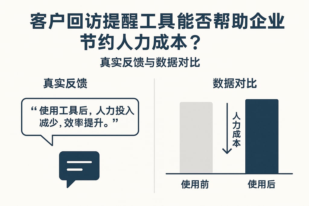 客户回访提醒工具能否帮助企业节约人力成本？真实反馈与数据对比