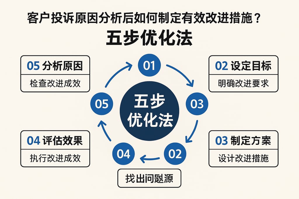 客户投诉原因分析后如何制定有效改进措施？五步优化法