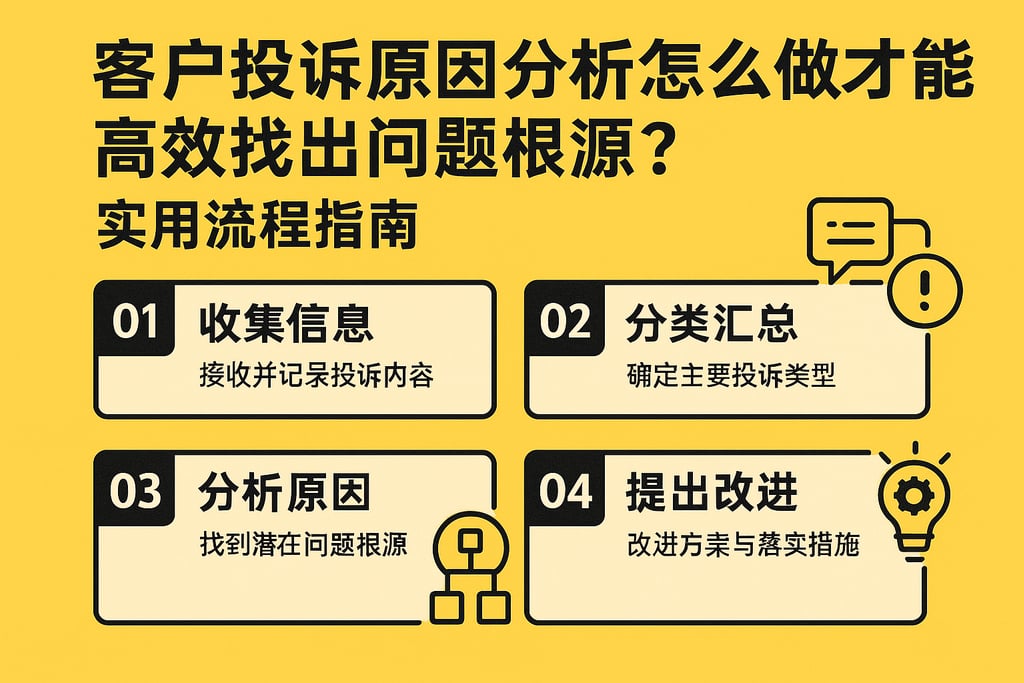 客户投诉原因分析怎么做才能高效找出问题根源？实用流程指南