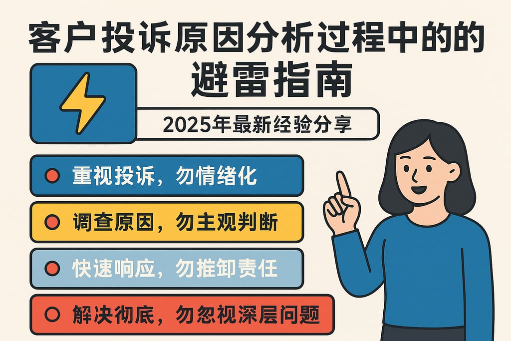 客户投诉原因分析过程中的避雷指南，2025年最新经验分享