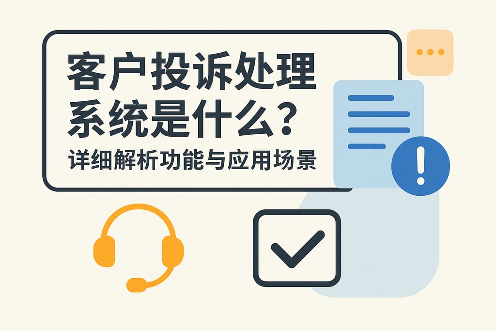 客户投诉处理系统是什么？详细解析功能与应用场景