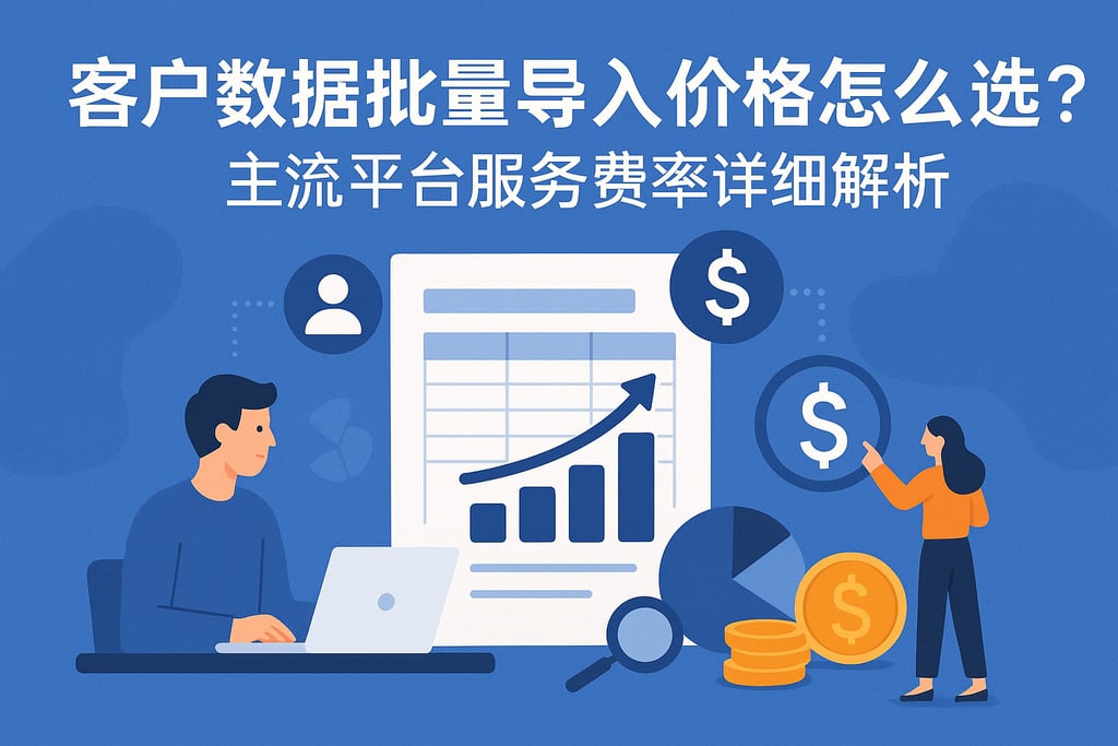 客户数据批量导入价格怎么选？主流平台服务费率详细解析