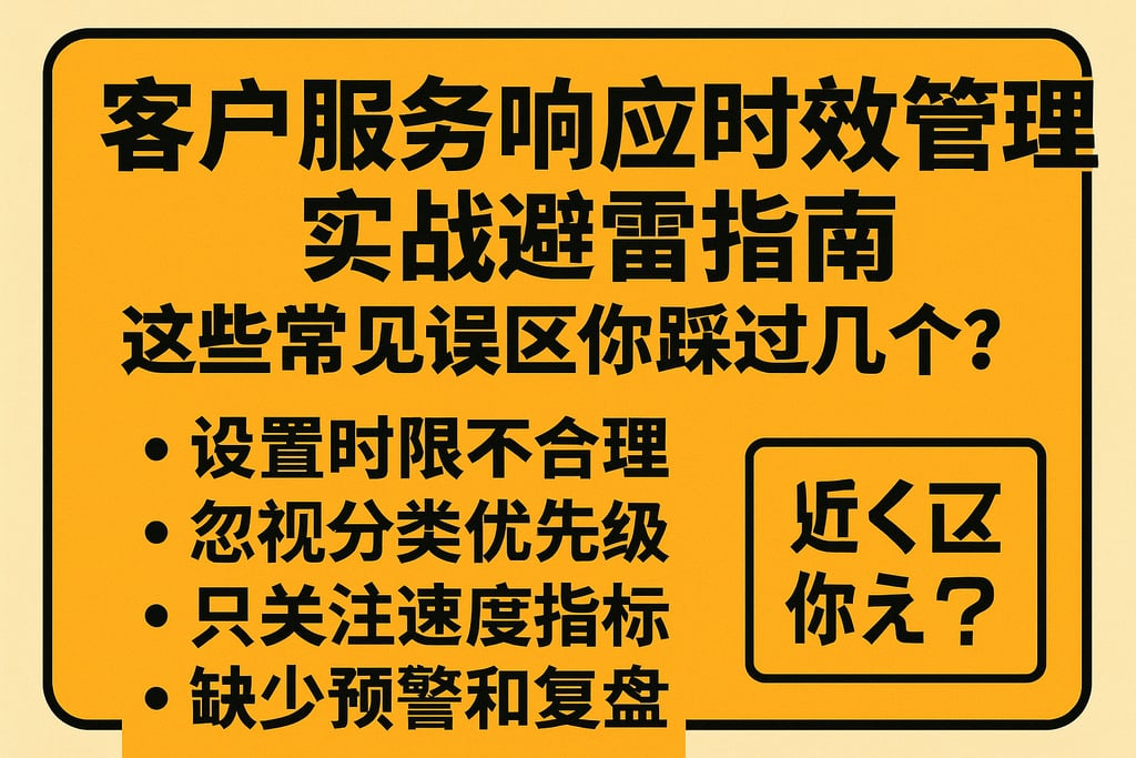 客户服务响应时效管理实战避雷指南，这些常见误区你踩过几个？