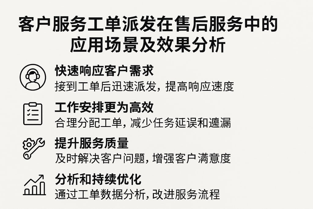 客户服务工单派发在售后服务中的应用场景及效果分析