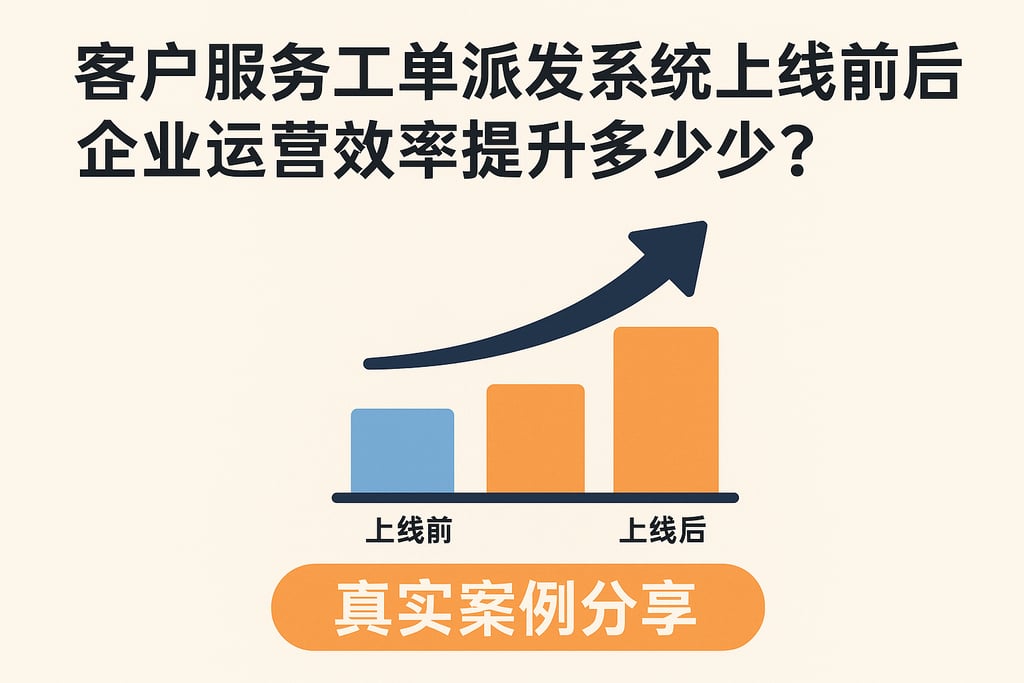 客户服务工单派发系统上线前后企业运营效率提升多少？真实案例分享