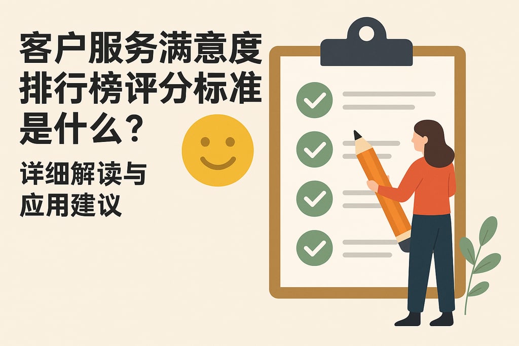 客户服务满意度排行榜评分标准是什么？详细解读与应用建议
