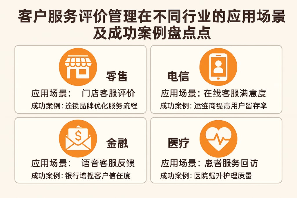客户服务评价管理在不同行业的应用场景及成功案例盘点