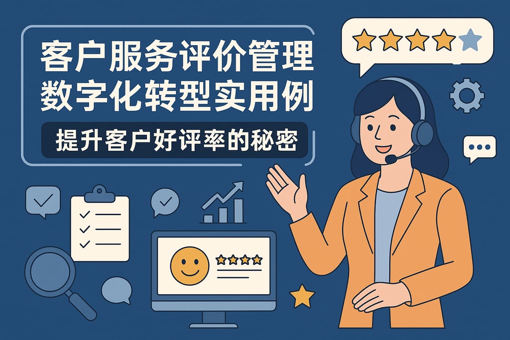 客户服务评价管理数字化转型实用案例，提升客户好评率的秘密