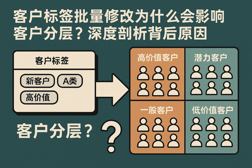 客户标签批量修改为什么会影响客户分层？深度剖析背后原因