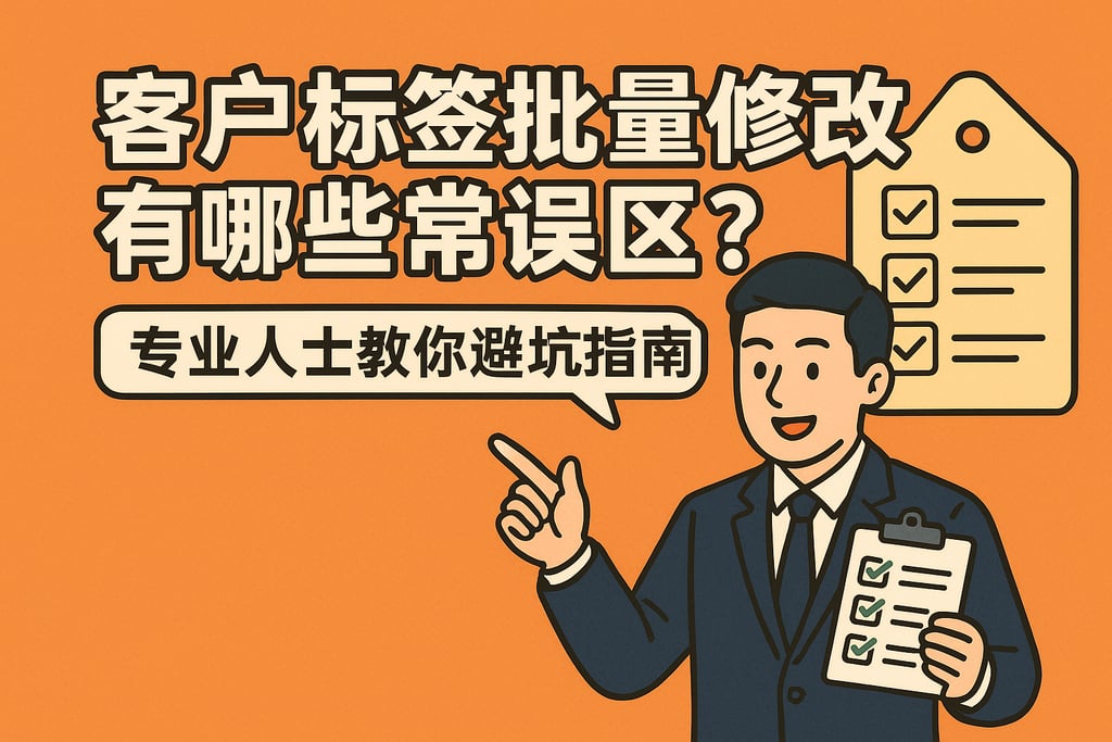 客户标签批量修改有哪些常见误区？专业人士教你避坑指南！