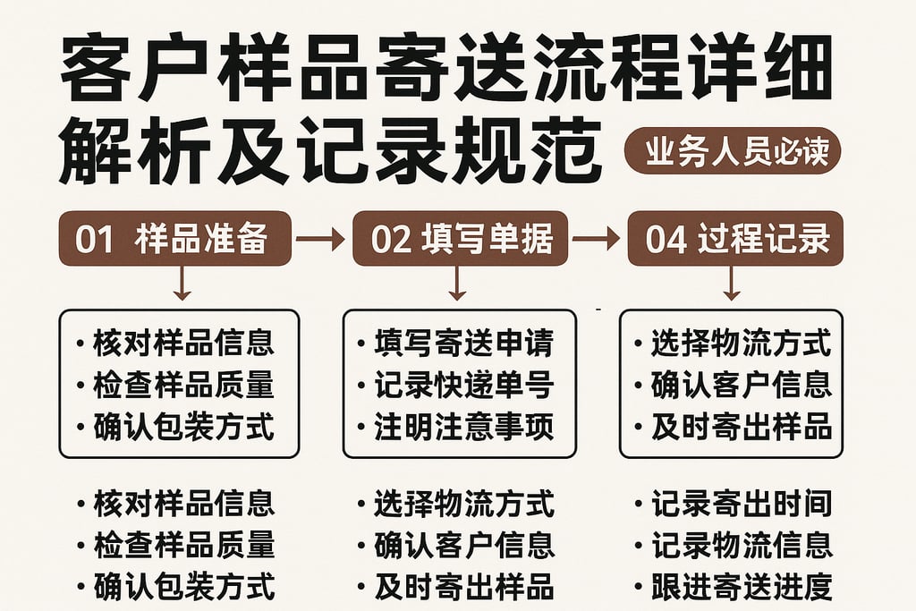 客户样品寄送流程详细解析及记录规范，业务人员必读