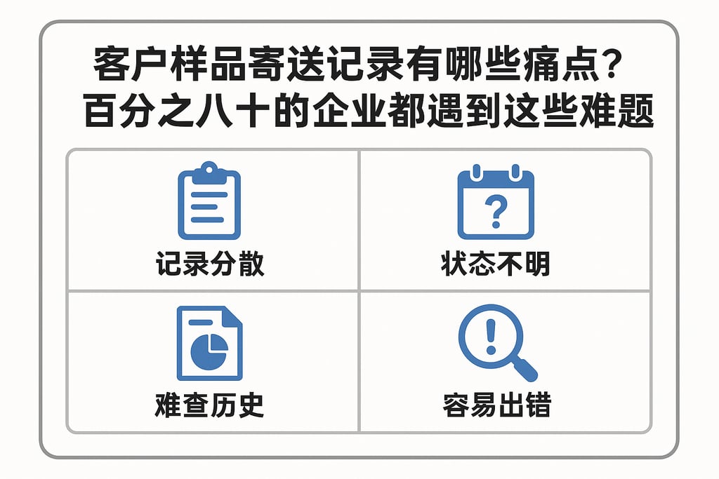 客户样品寄送记录有哪些痛点？百分之八十的企业都遇到这些难题
