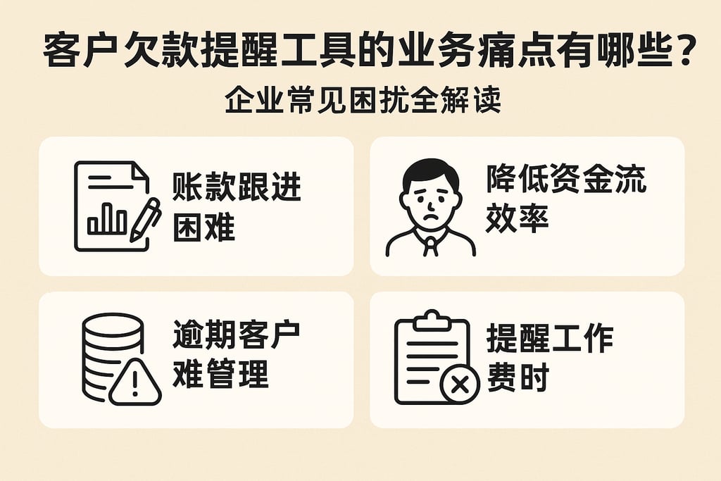 客户欠款提醒工具的业务痛点有哪些？企业常见困扰全解读
