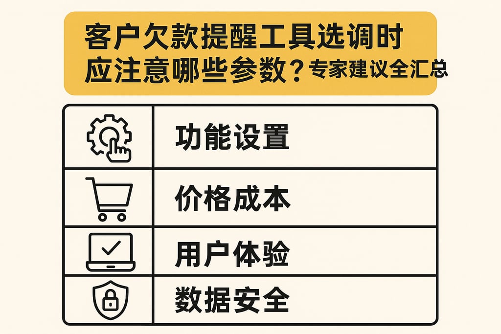 客户欠款提醒工具选择时应注意哪些参数？专家建议全汇总