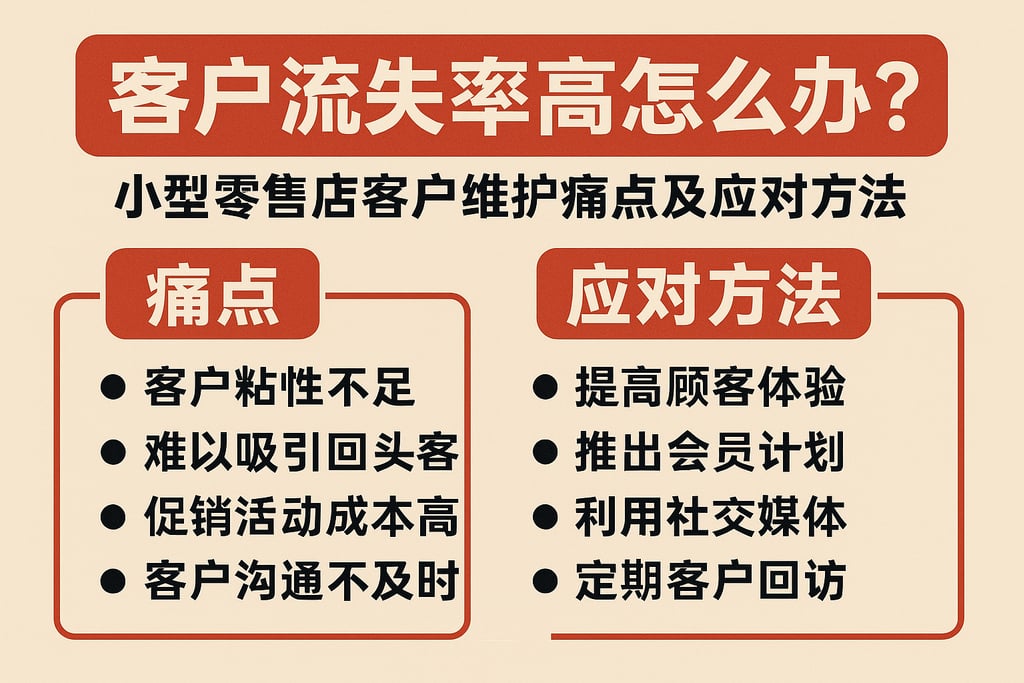 客户流失率高怎么办？小型零售店客户维护痛点及应对方法