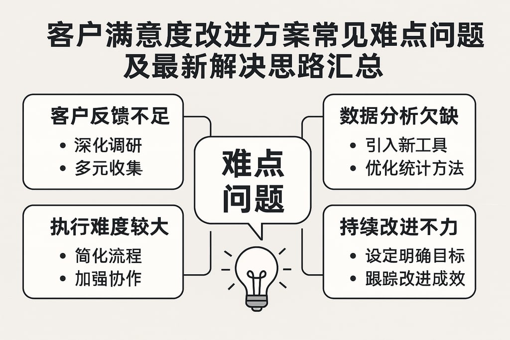 客户满意度改进方案常见难点问题及最新解决思路汇总