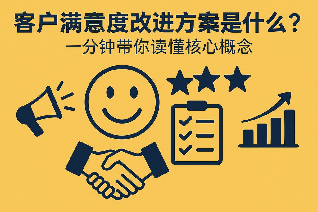 客户满意度改进方案是什么？一分钟带你读懂核心概念