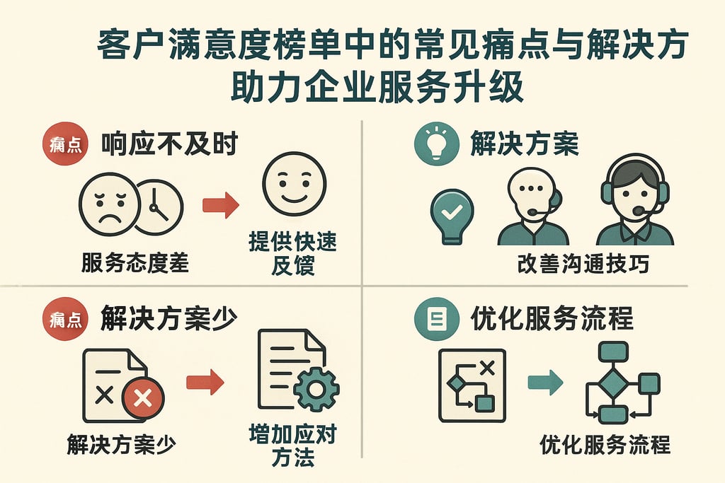 客户满意度榜单中的常见痛点与解决方案，助力企业服务升级