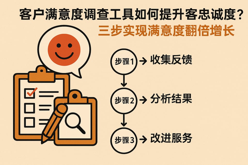 客户满意度调查工具如何提升客户忠诚度？三步实现满意度翻倍增长