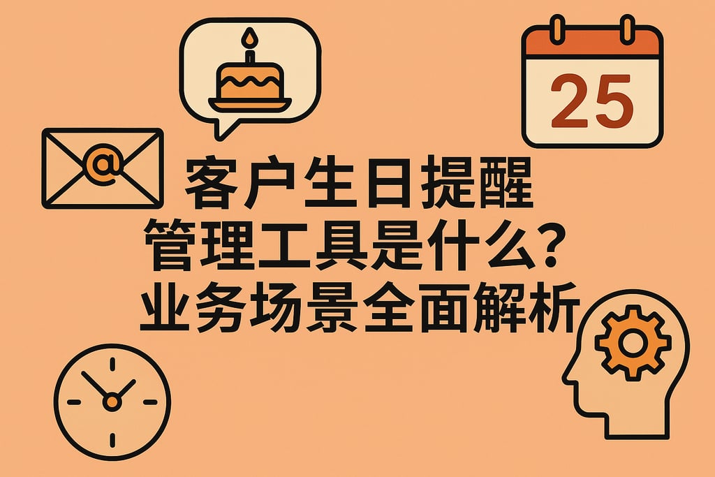 客户生日提醒管理工具是什么？业务场景全面解析