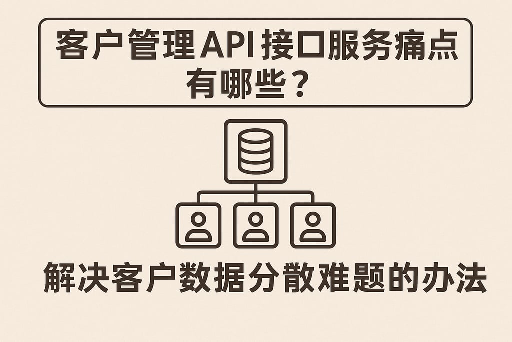 客户管理API接口服务痛点有哪些？解决客户数据分散难题的办法