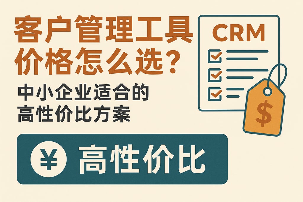 客户管理工具价格怎么选？中小企业适合的高性价比方案