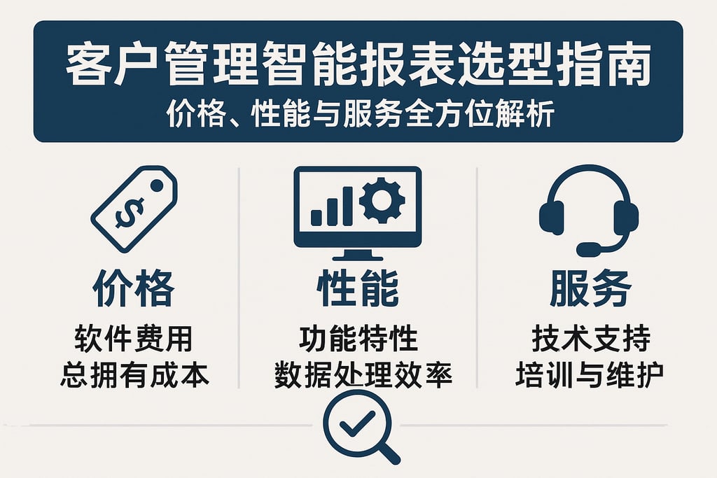 客户管理智能报表选型指南：价格、性能与服务全方位解析