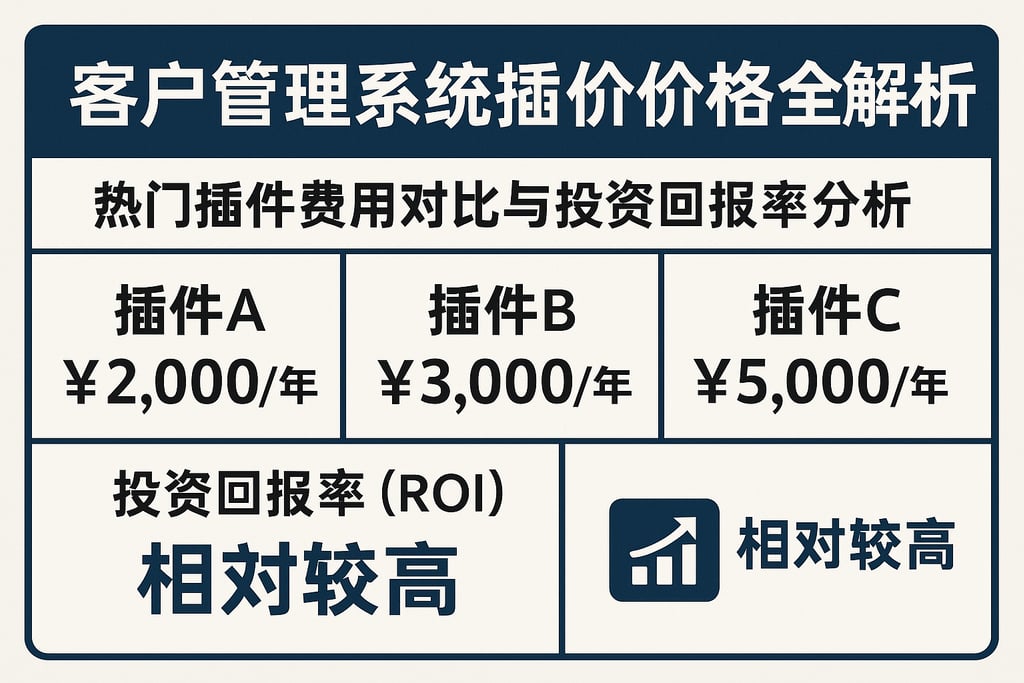 客户管理系统插件价格全解析，热门插件费用对比与投资回报率分析