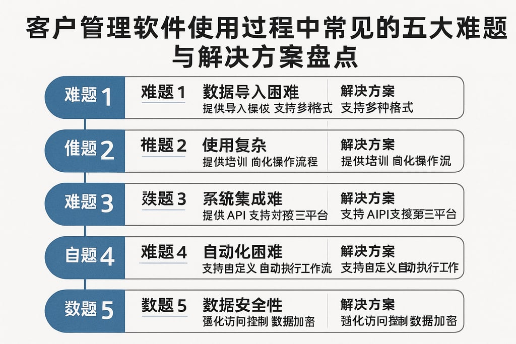 客户管理软件使用过程中常见的五大难题与解决方案盘点