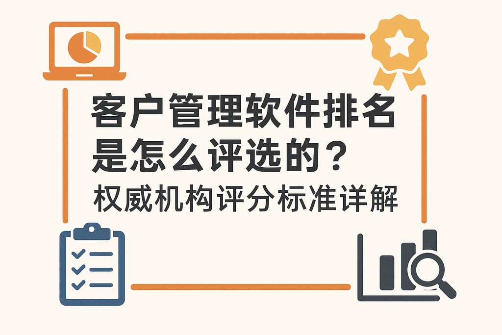 客户管理软件排名是怎么评选的？权威机构评分标准详解
