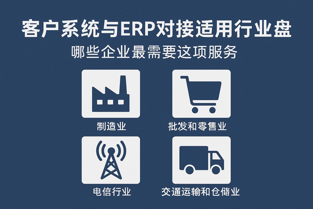 客户系统与ERP对接适用行业盘点，哪些企业最需要这项服务