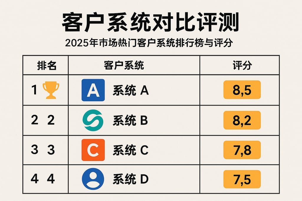 客户系统对比评测，2025年市场热门客户系统排行榜与评分
