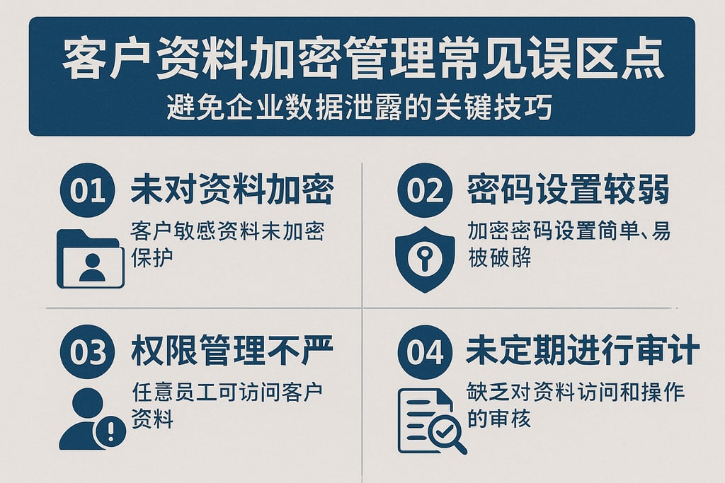 客户资料加密管理常见误区盘点，避免企业数据泄露的关键技巧