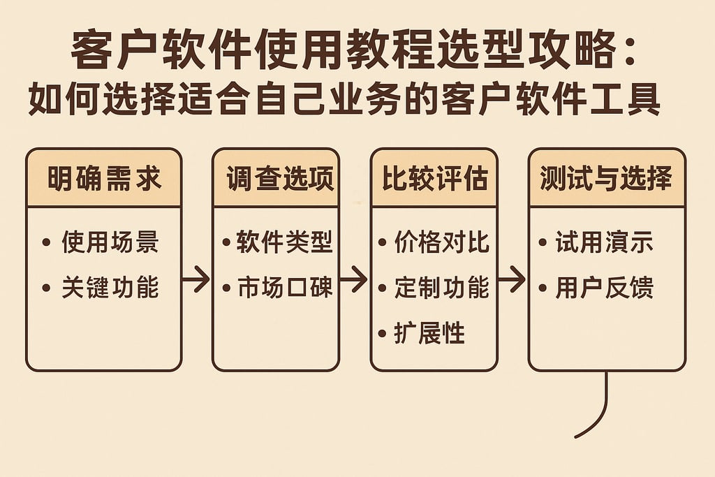 客户软件使用教程选型攻略：如何选择适合自己业务的客户软件工具