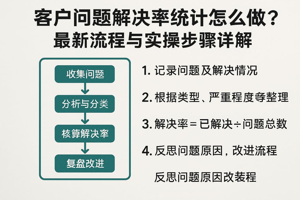 客户问题解决率统计怎么做？最新流程与实操步骤详解