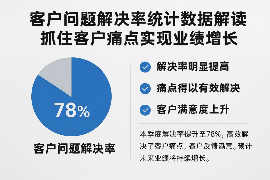 客户问题解决率统计数据解读，抓住客户痛点实现业绩增长