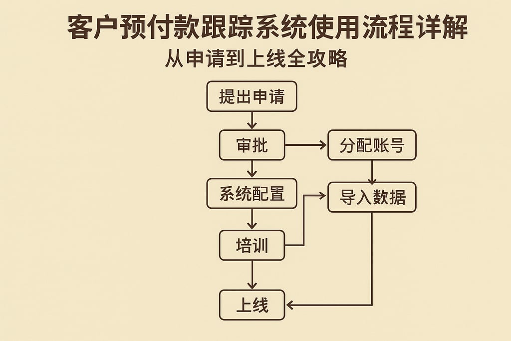 客户预付款跟踪系统使用流程详解，从申请到上线全攻略