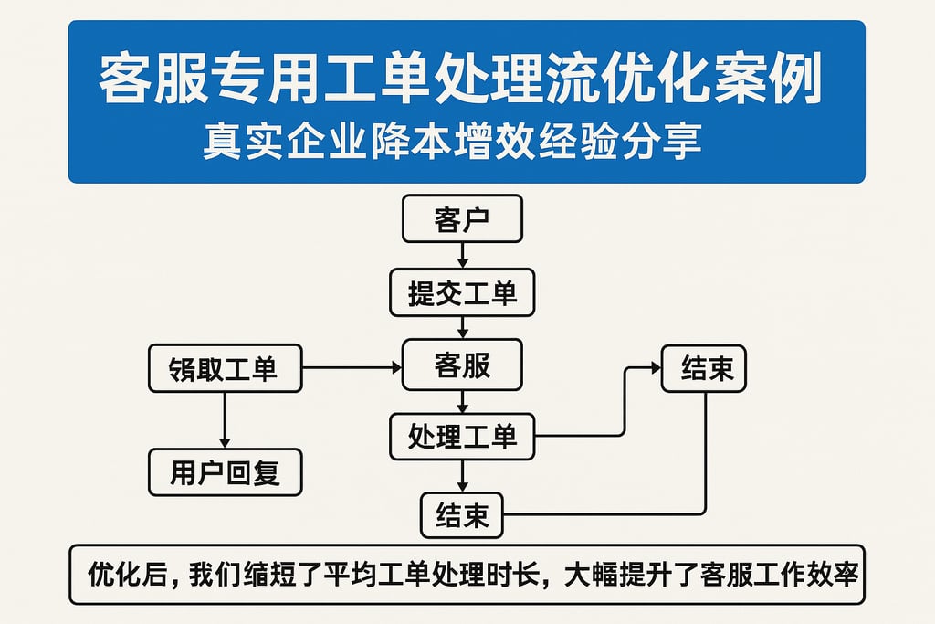 客服专员工单处理流程优化案例，真实企业降本增效经验分享