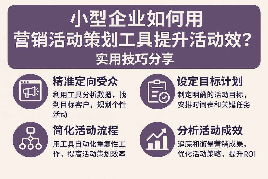 小型企业如何用营销活动策划工具提升活动成效？实用技巧分享