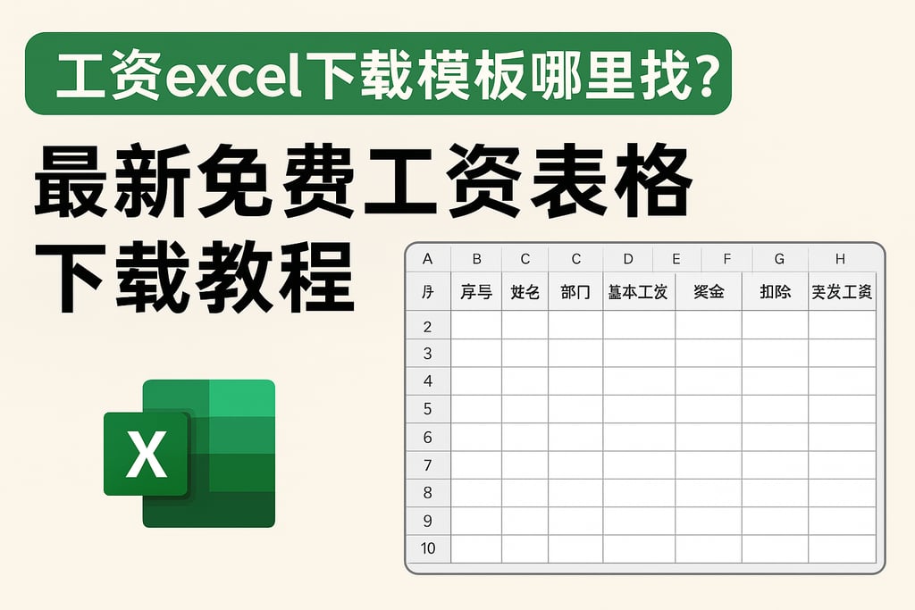 工资excel下载模板哪里找？最新免费工资表格下载教程