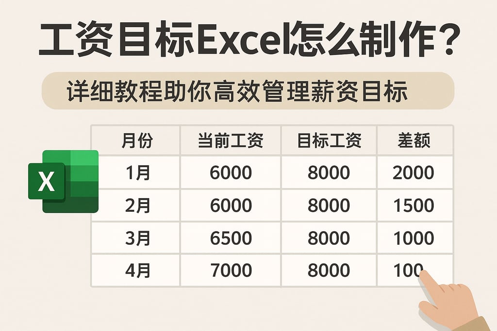 工资目标excel怎么制作？详细教程帮你高效管理薪资目标