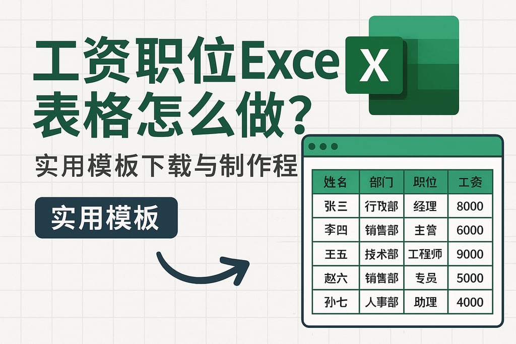 工资职位Excel表格怎么做？实用模板下载与制作教程