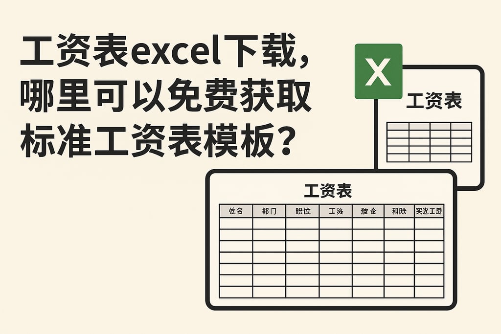 工资表excel下载，哪里可以免费获取标准工资表模板？