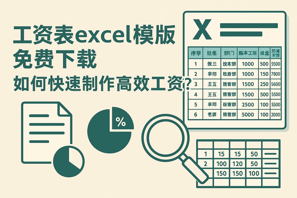 工资表excel模板免费下载，如何快速制作高效工资表？