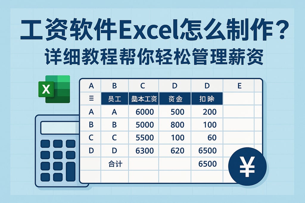 工资软件Excel怎么制作？详细教程帮你轻松管理员工薪资