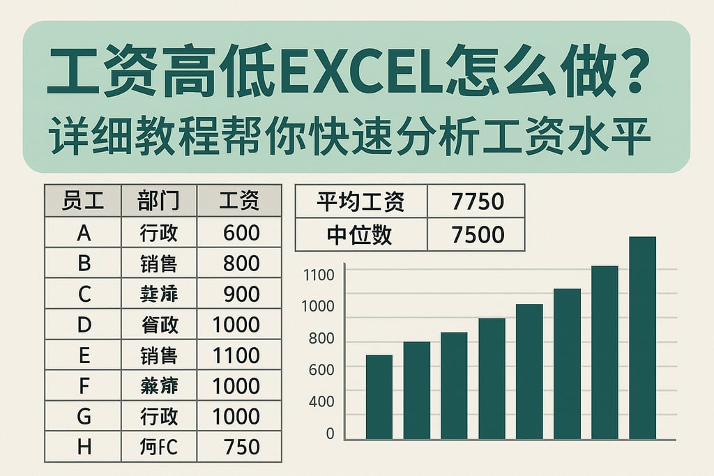 工资高低excel怎么做？详细教程帮你快速分析工资水平