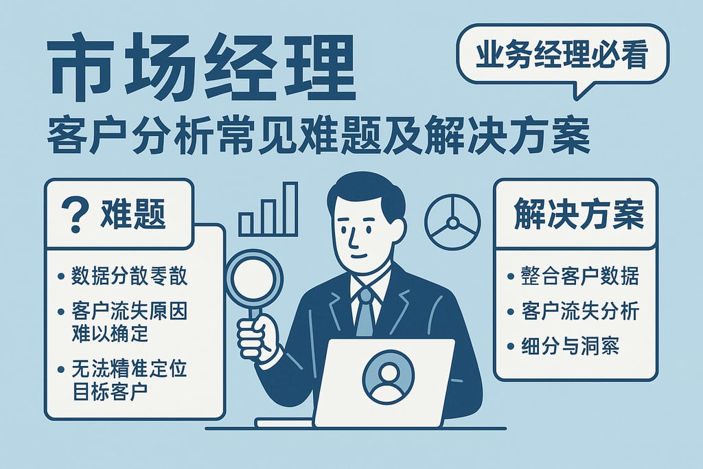 市场经理客户分析常见难题及解决方案，业务经理必看