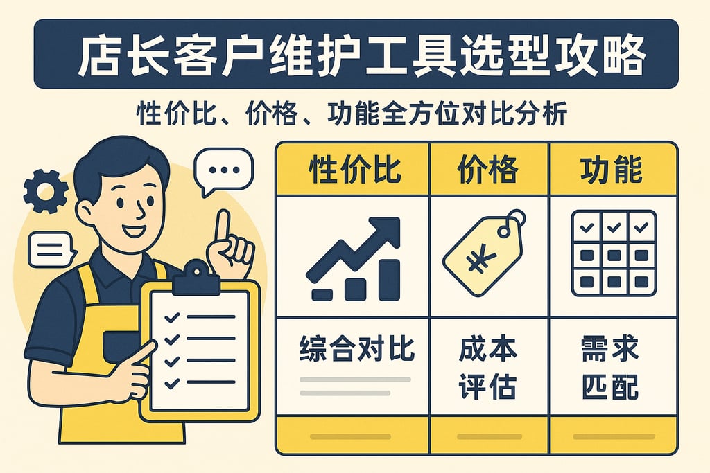 店长客户维护工具选型攻略：性价比、价格、功能全方位对比分析